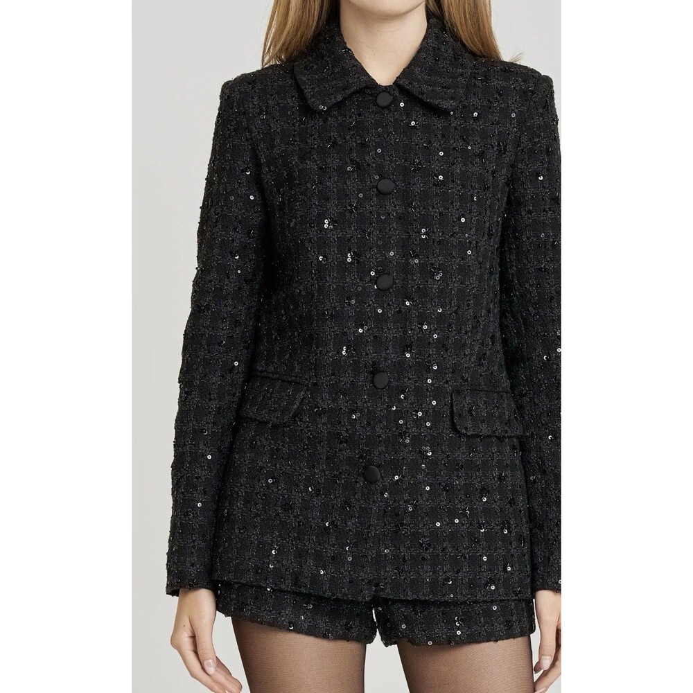 WAYF x Sara Walker Andie Sequin Tweed Jacket Size XL NWOT